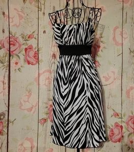 I.N. San Francisco Zebra Print Dress